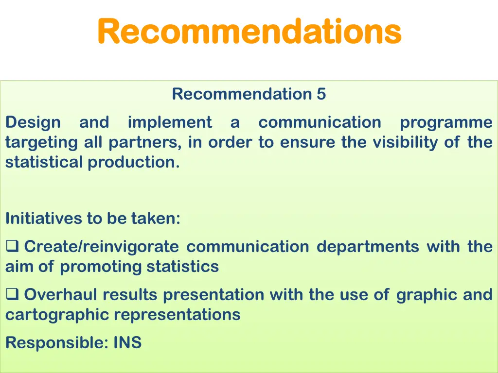 recommendations recommendations 5