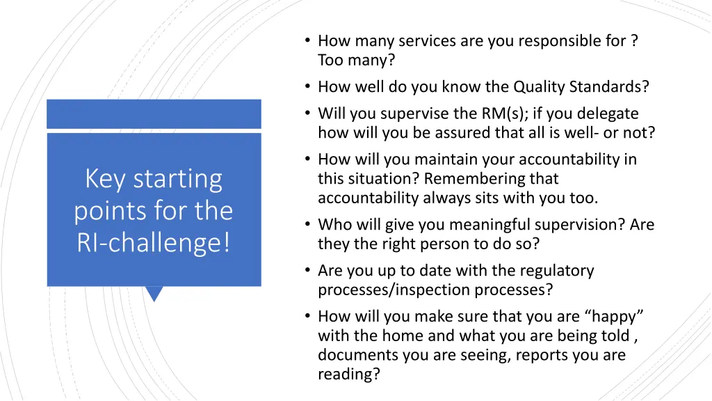 how many services are you responsible