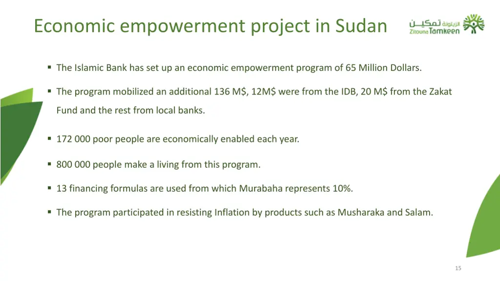 economic empowerment project in sudan