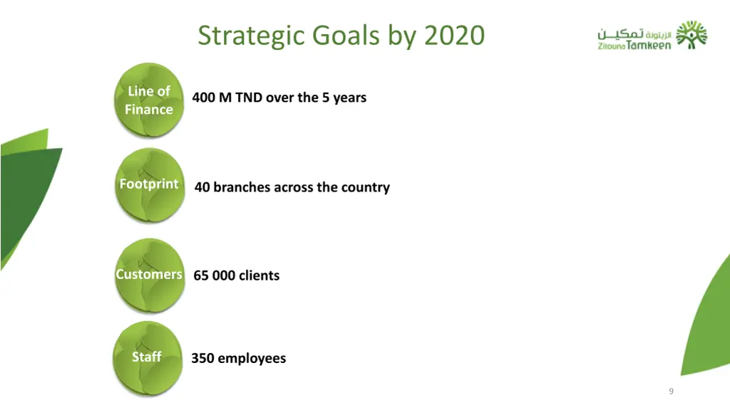 strategic goals by 2020