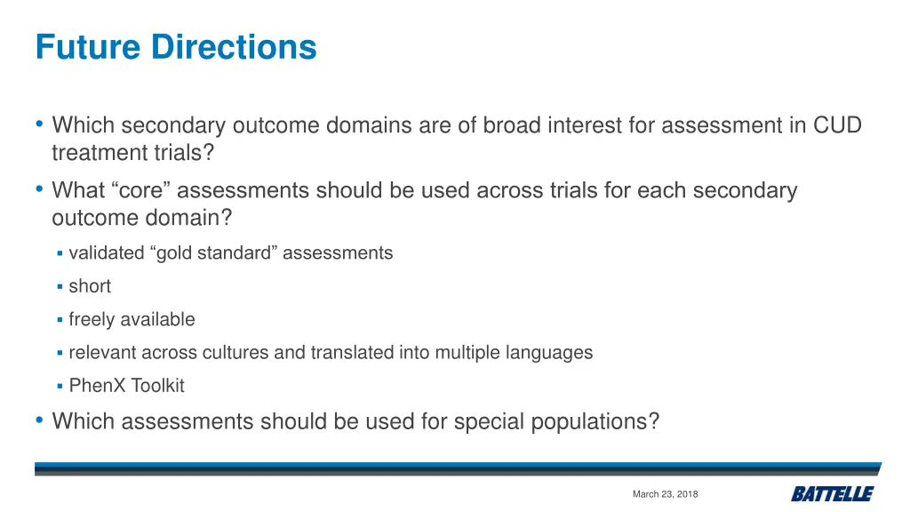 future directions