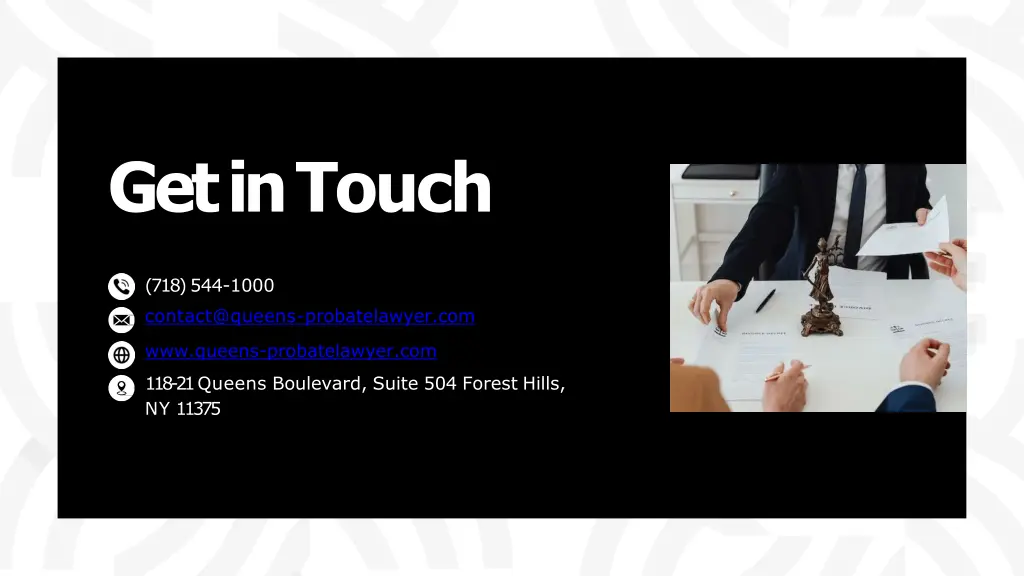 get in touch