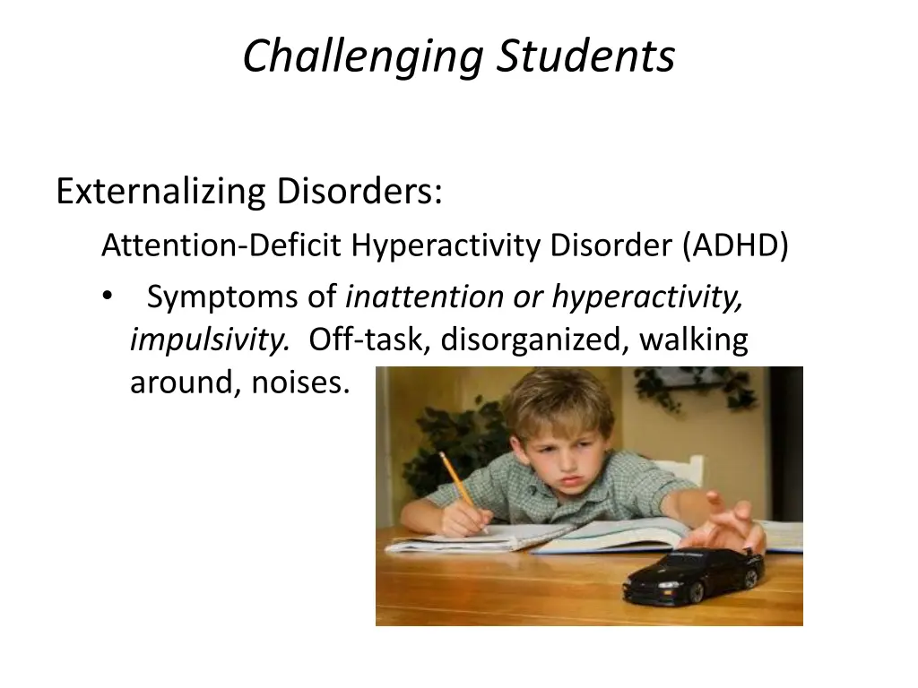 challenging students
