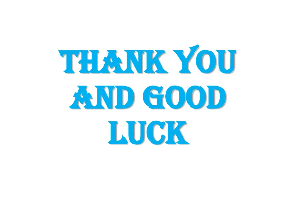 thank you thank you and good and good luck luck