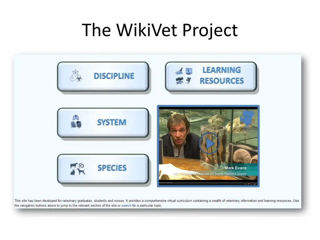 the wikivet project
