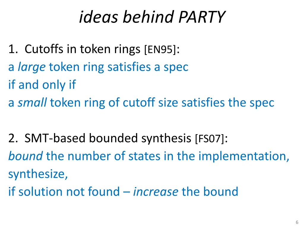ideas behind party