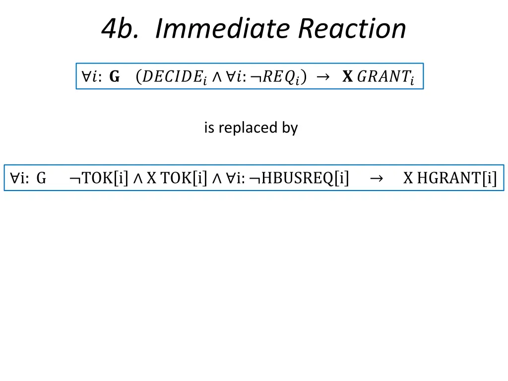 4b immediate reaction