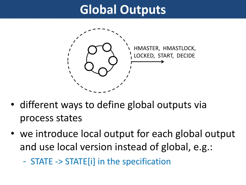 global outputs