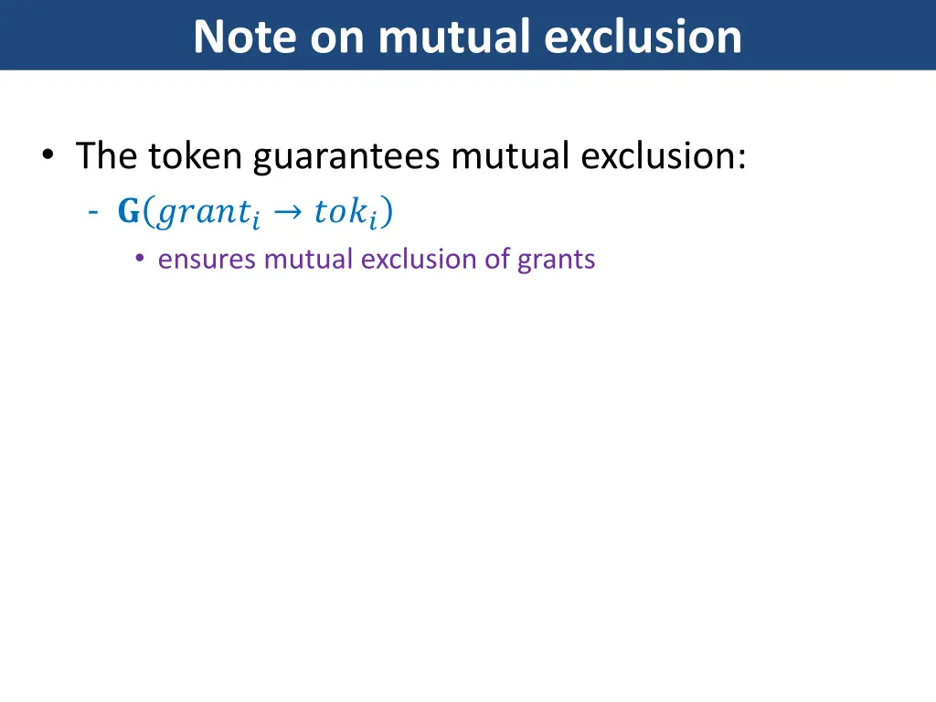 note on mutual exclusion