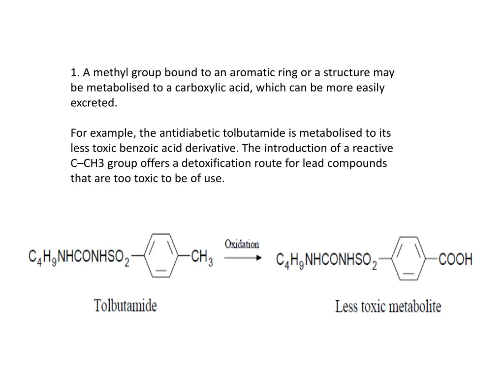 1 a methyl group bound to an aromatic ring