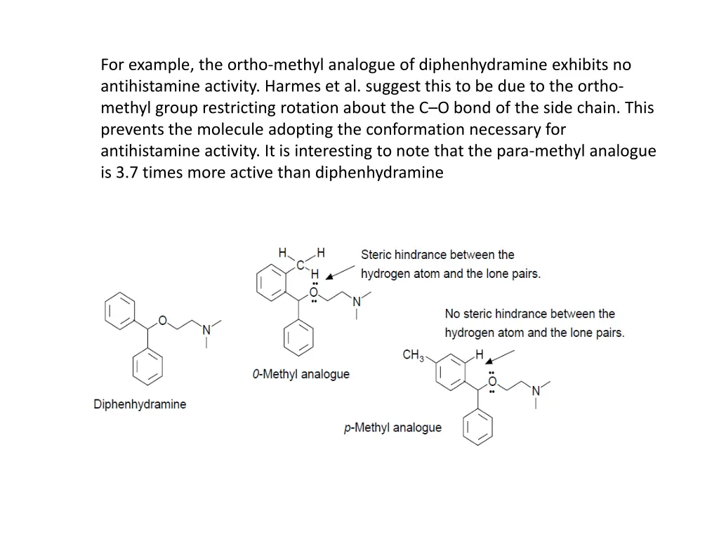 for example the ortho methyl analogue