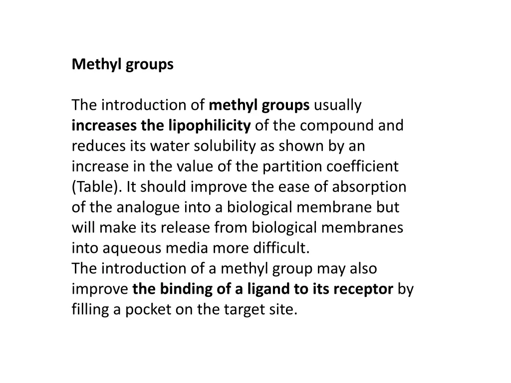 methyl groups