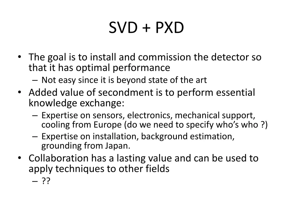 svd pxd