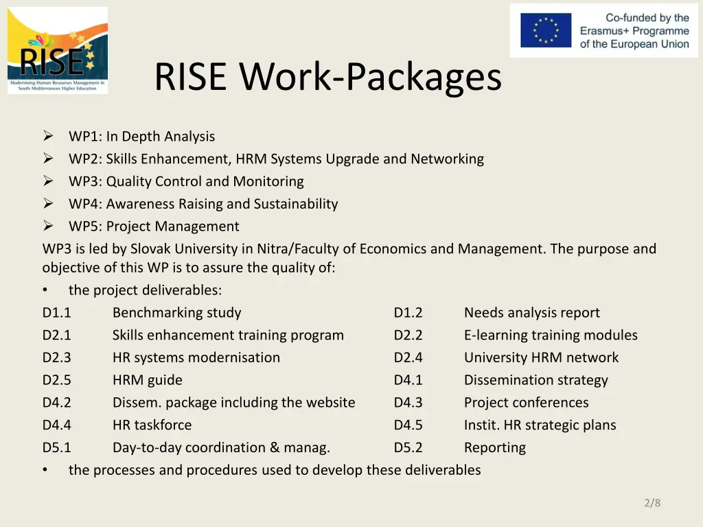 rise work packages