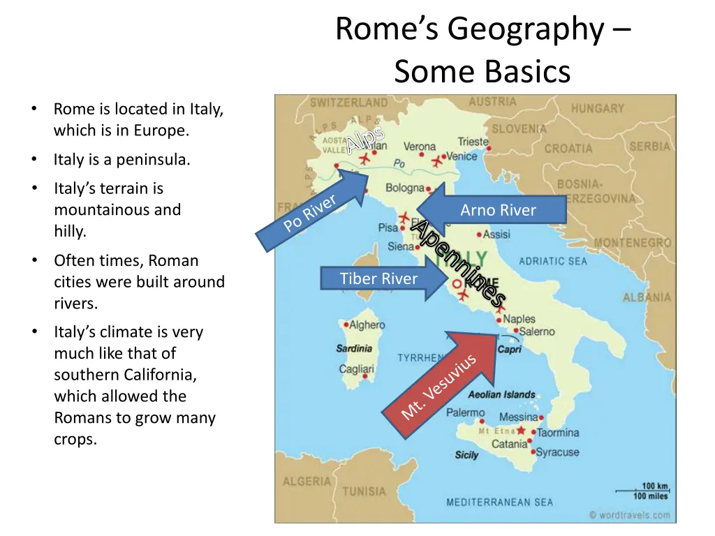 rome s geography some basics