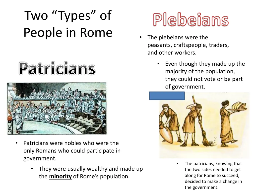 two types of people in rome