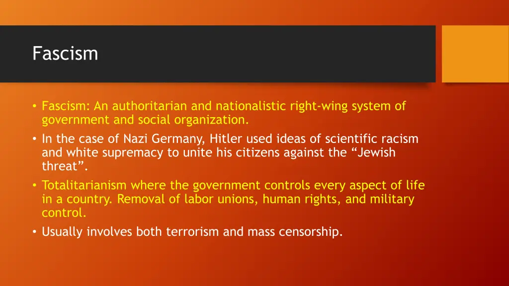 fascism