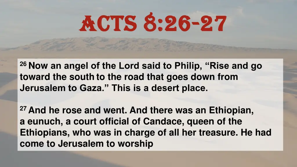 acts 8 26 acts 8 26 27