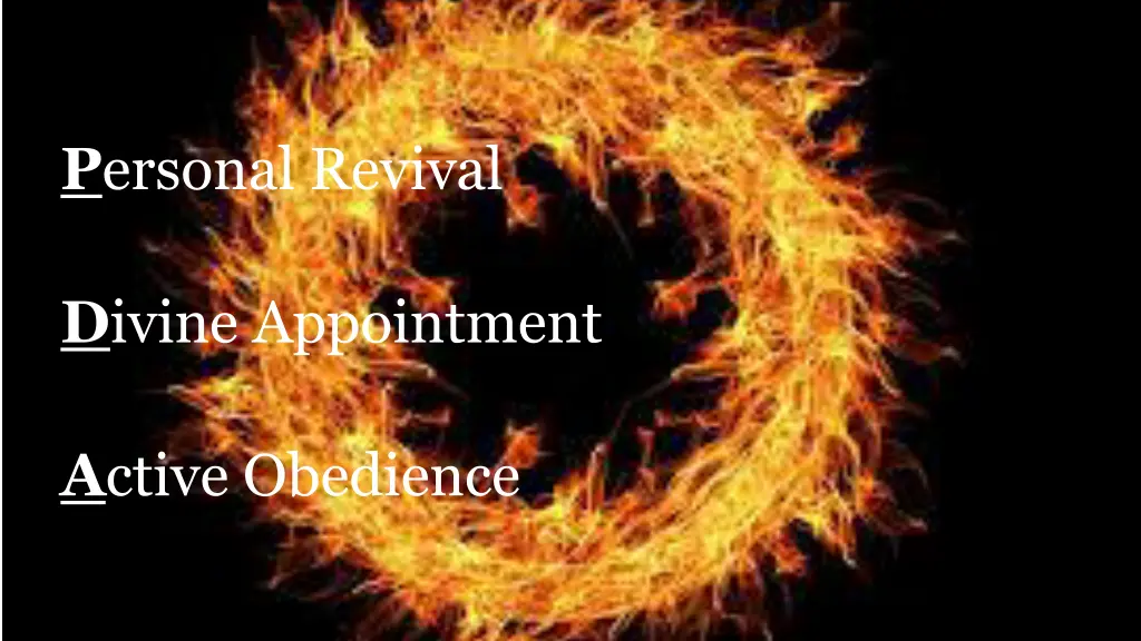 p ersonal revival
