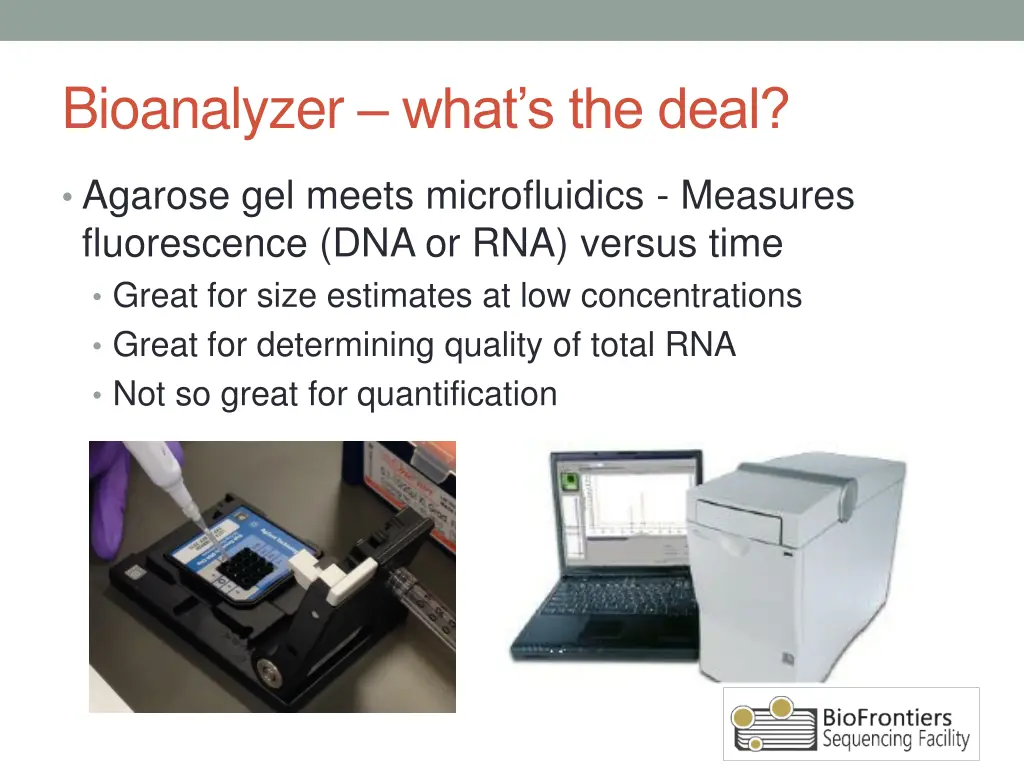 bioanalyzer what s the deal
