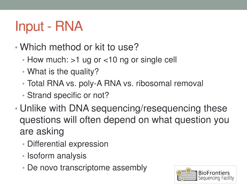 input rna