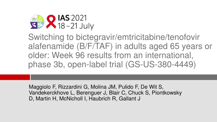switching to bictegravir emtricitabine tenofovir
