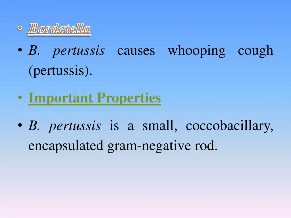 bordetella b pertussis causes whooping cough