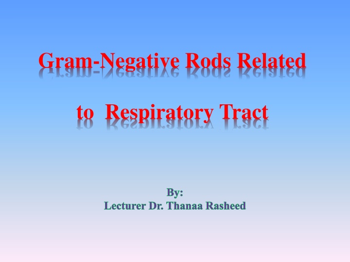 gram negative rods related