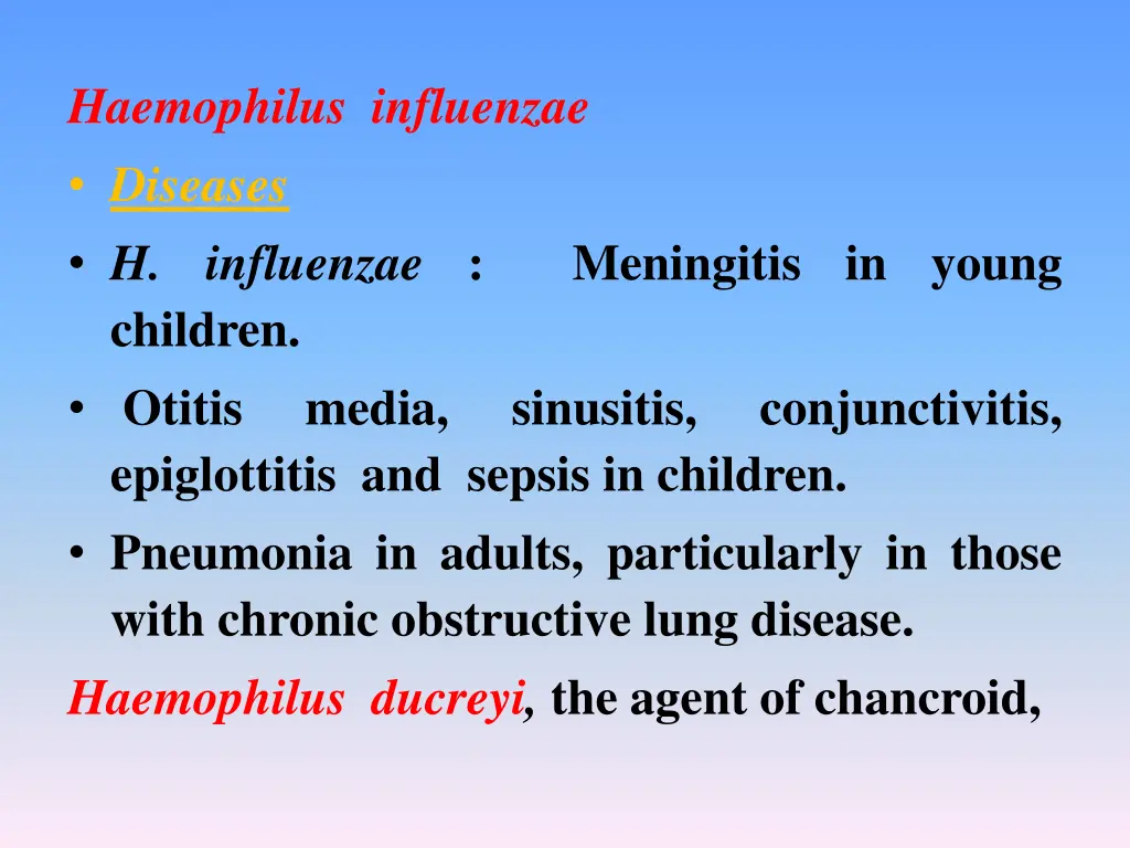 haemophilus influenzae diseases h influenzae