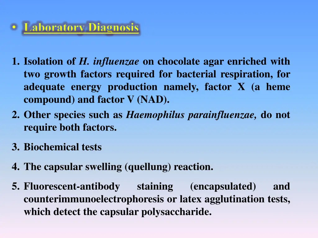laboratory diagnosis