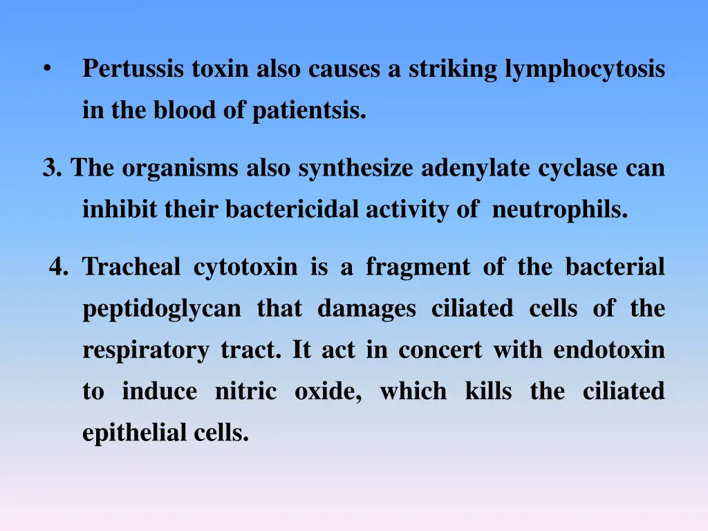 pertussis toxin also causes a striking