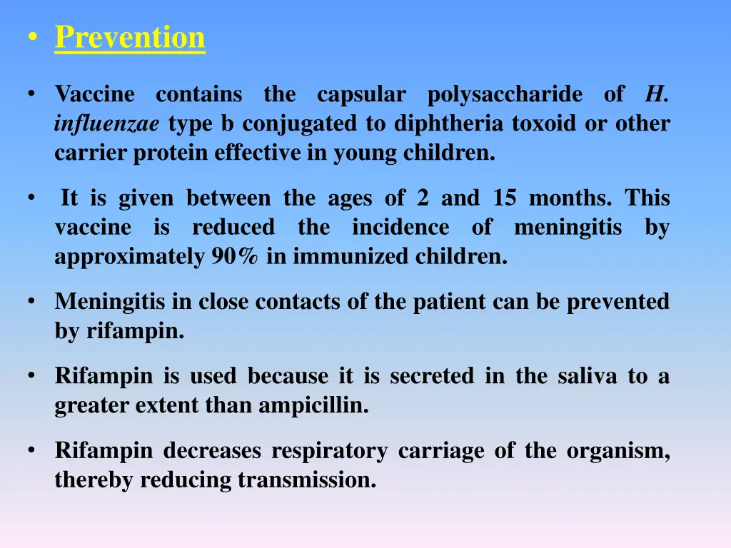 prevention
