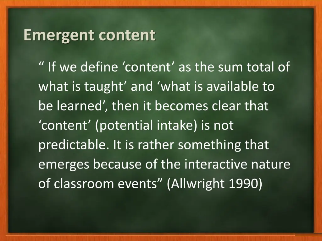 emergent content