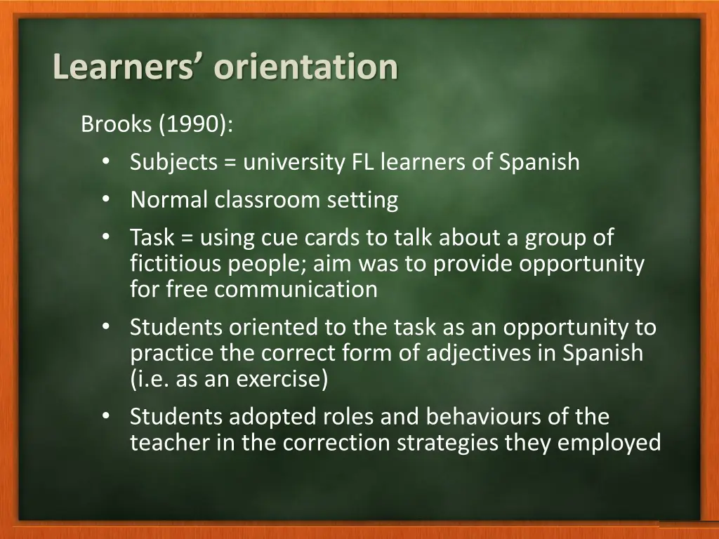 learners orientation