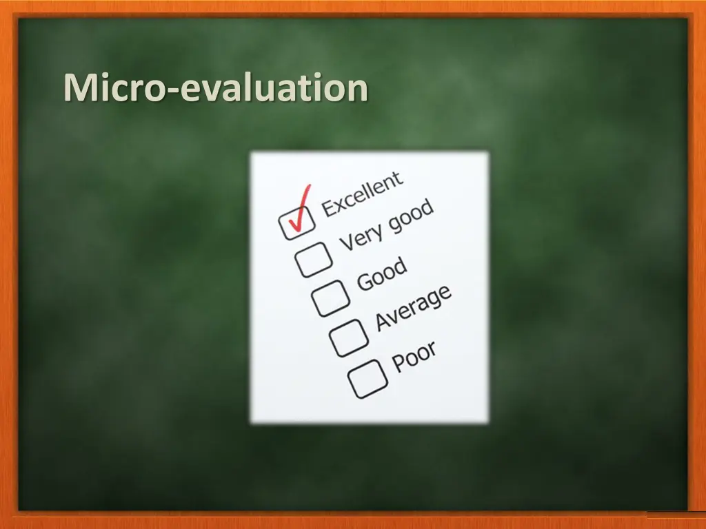 micro evaluation