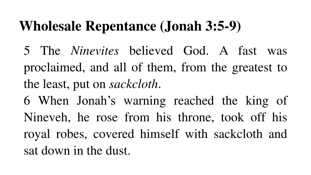 wholesale repentance jonah 3 5 9