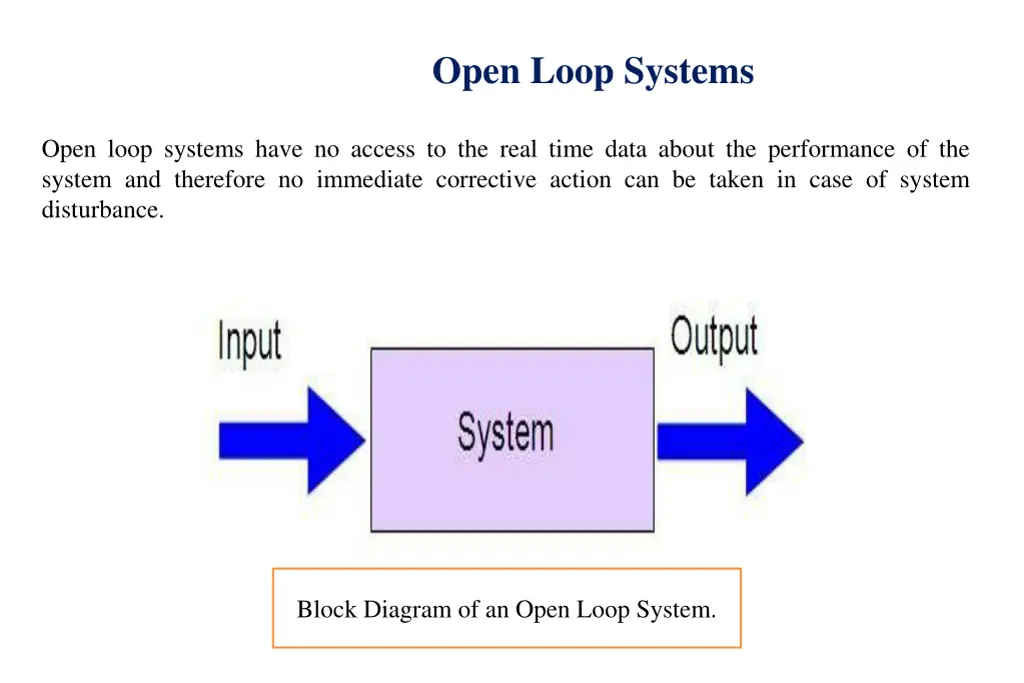 open loop systems