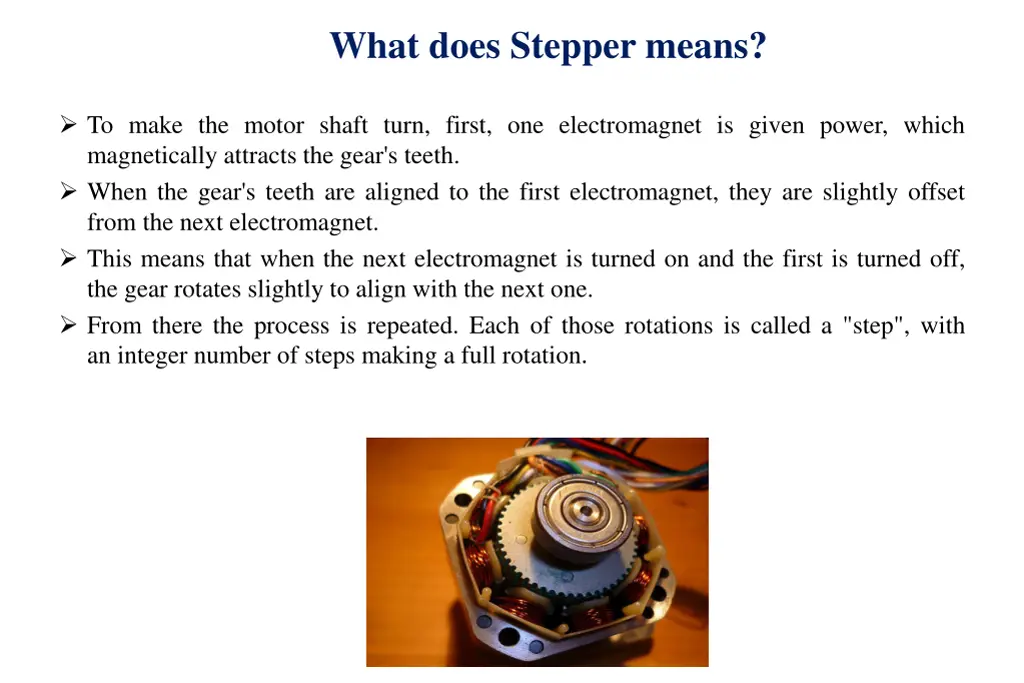 what does stepper means