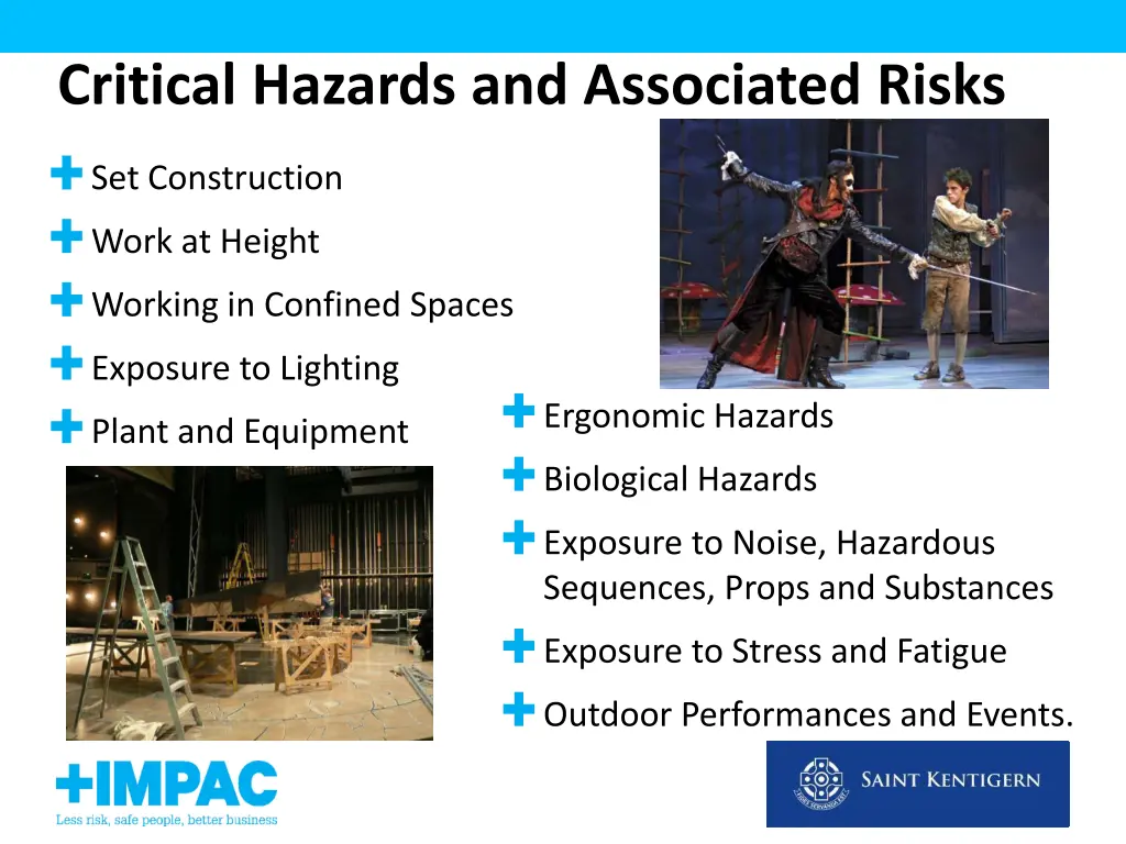 critical hazards and associated risks
