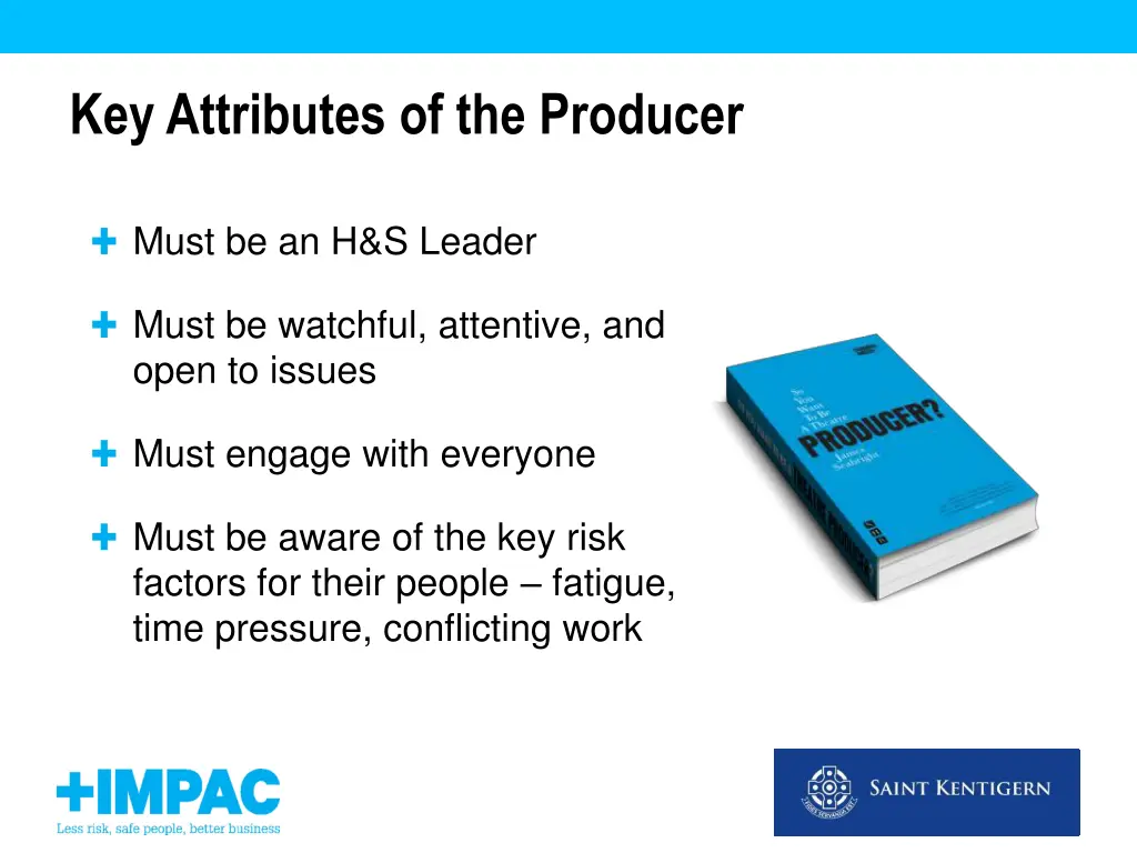 key attributes of the producer 1