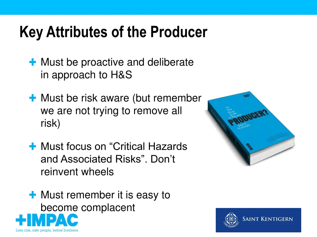 key attributes of the producer