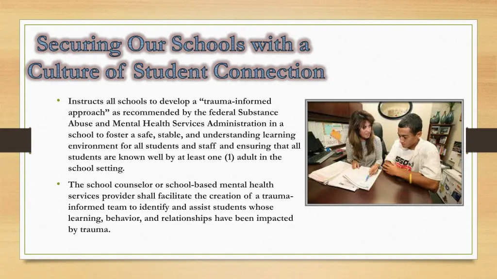 securing our schools with a culture of student 1