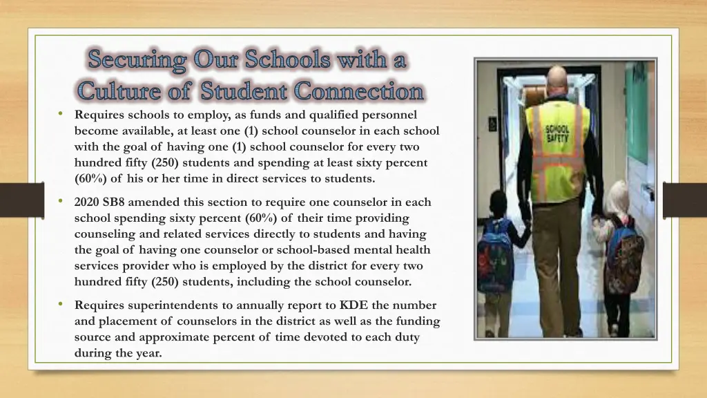 securing our schools with a culture of student