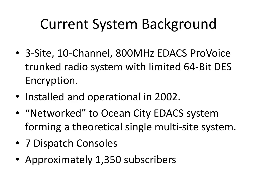 current system background