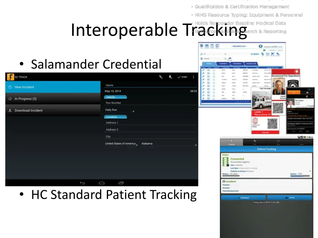interoperable tracking