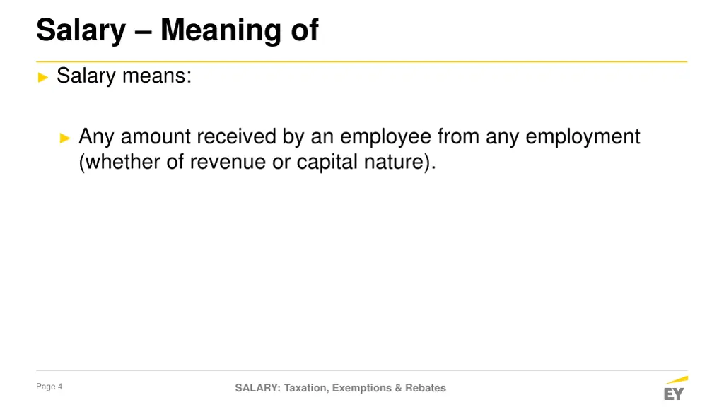 salary meaning of