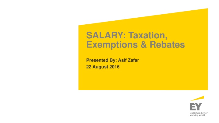 salary taxation exemptions rebates