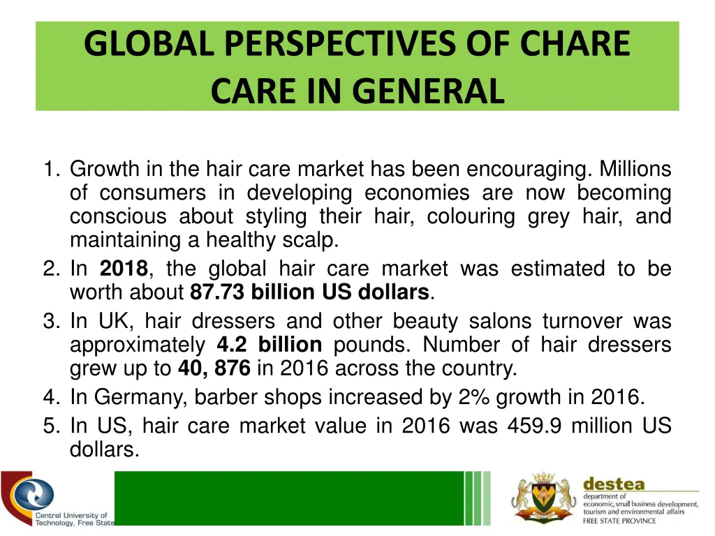 global perspectives of chare care in general