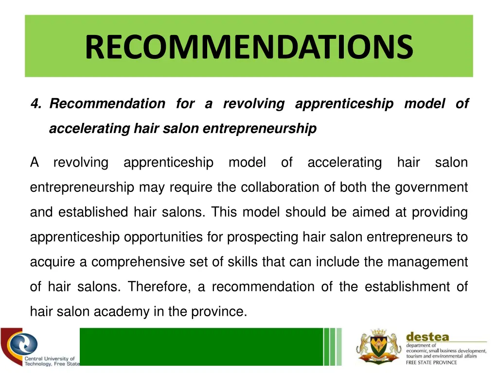 recommendations 3