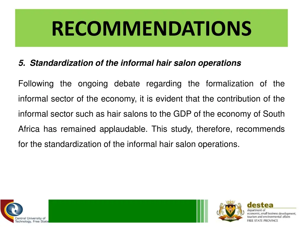 recommendations 4